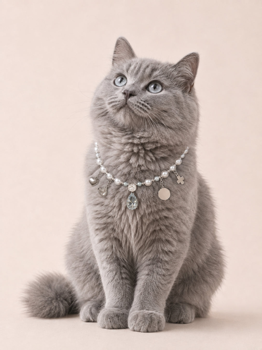 LUMIÈRE | Luxury Pearl Dog Necklace | 28-32CM