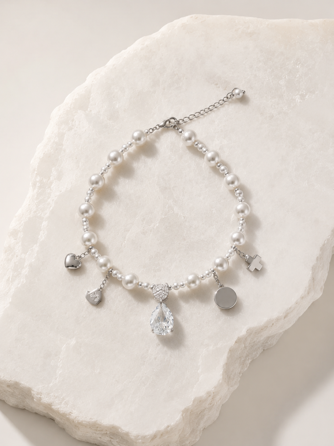 LUMIÈRE | Luxury Pearl Dog Necklace | 28-32CM