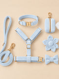 Aqua Baby Blue Velvet Garden Set