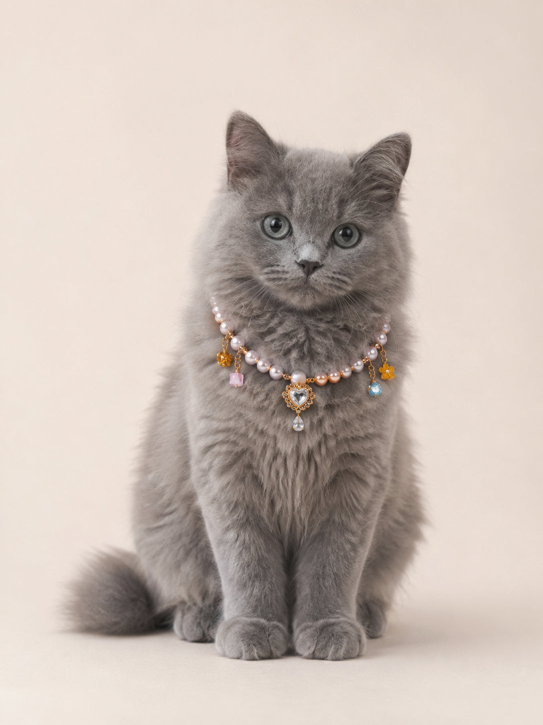 ROSÉE | Luxury Pearl Dog Necklace | 32CM