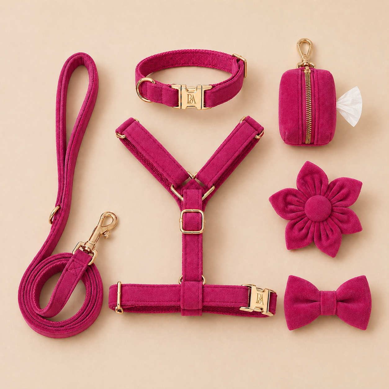 Rosé Velvet Garden Set