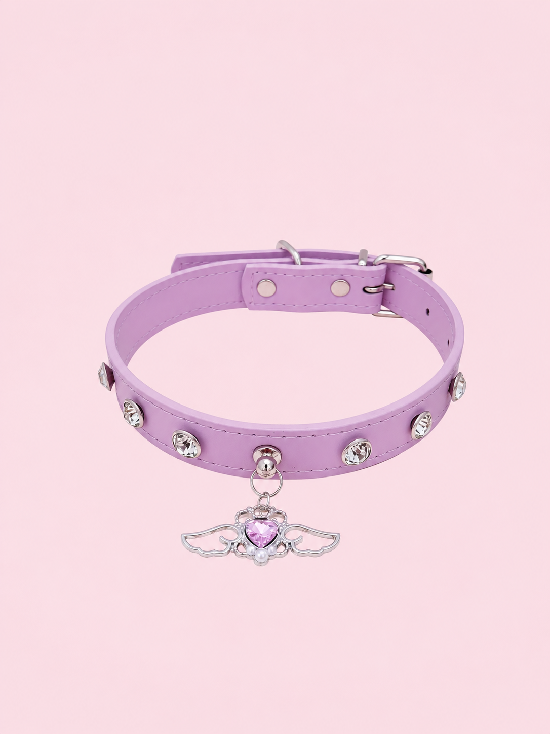 Lavender Angel Baby Collar