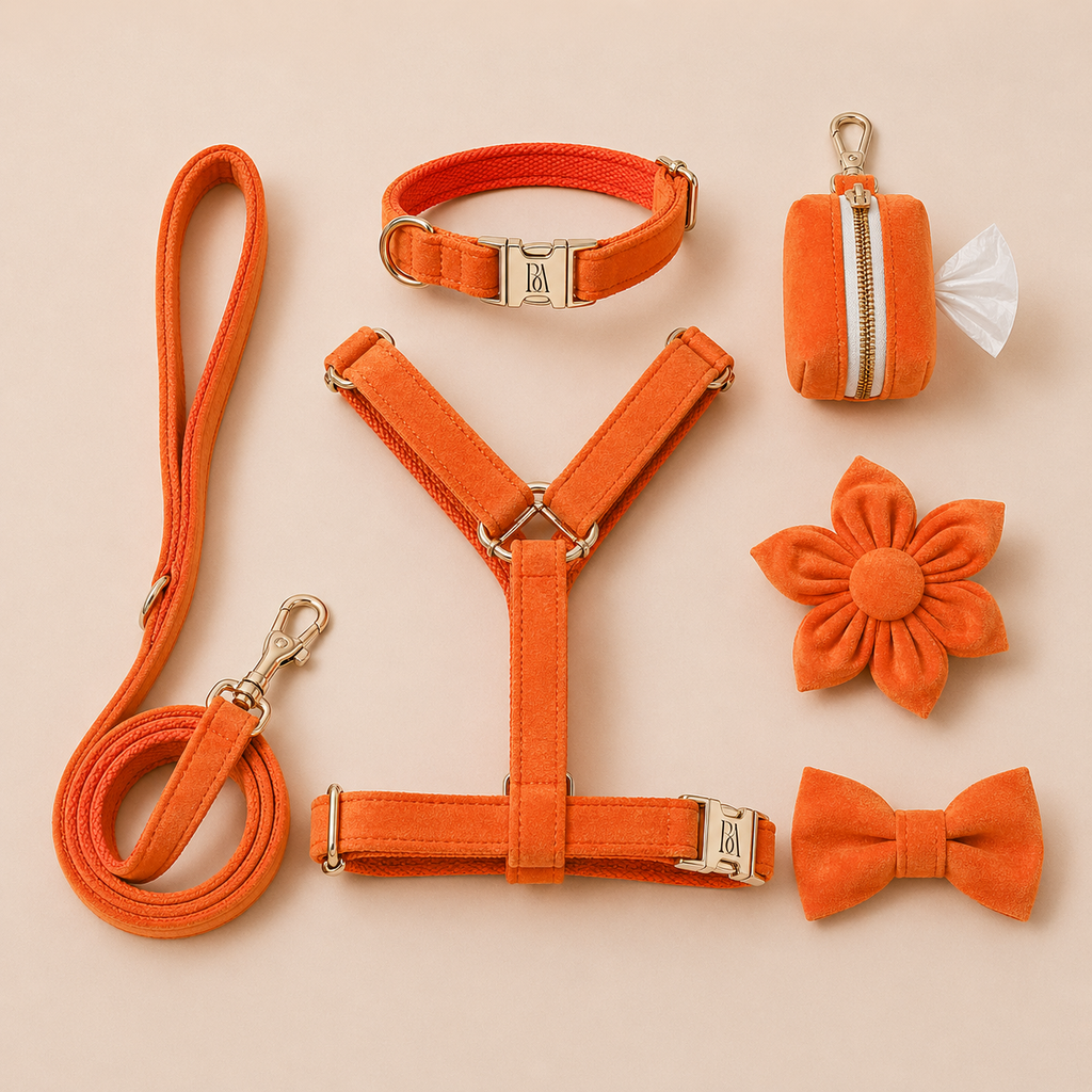 Orange Velvet Garden Set