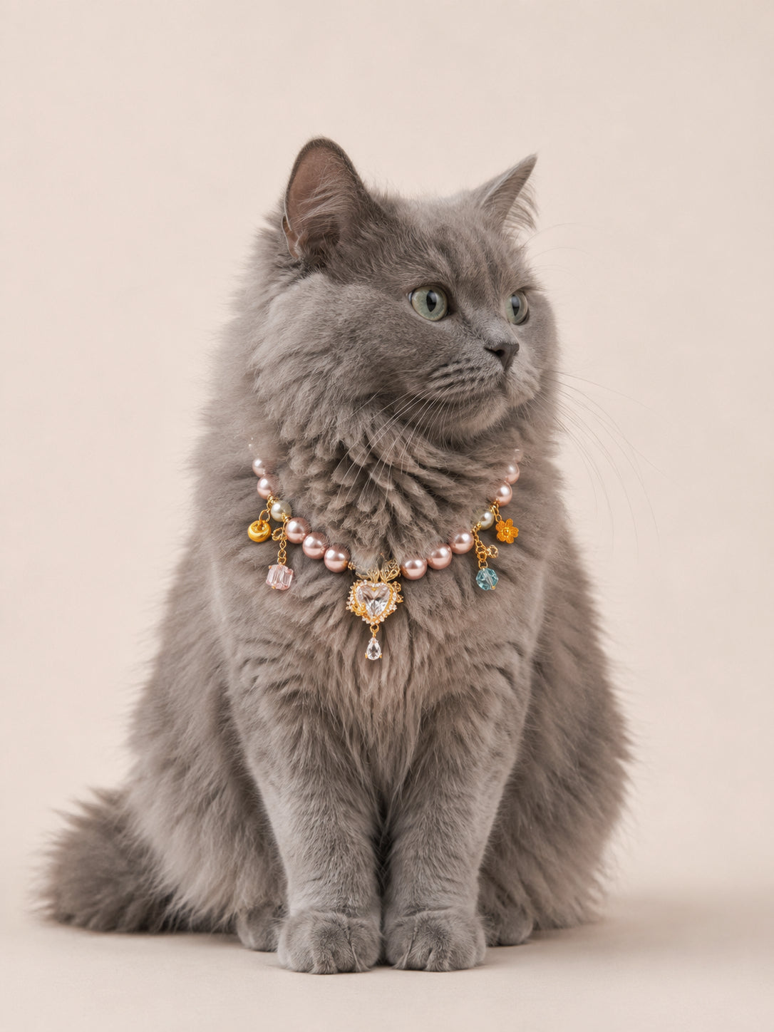 ROSÉE | Luxury Pearl Dog Necklace | 32CM