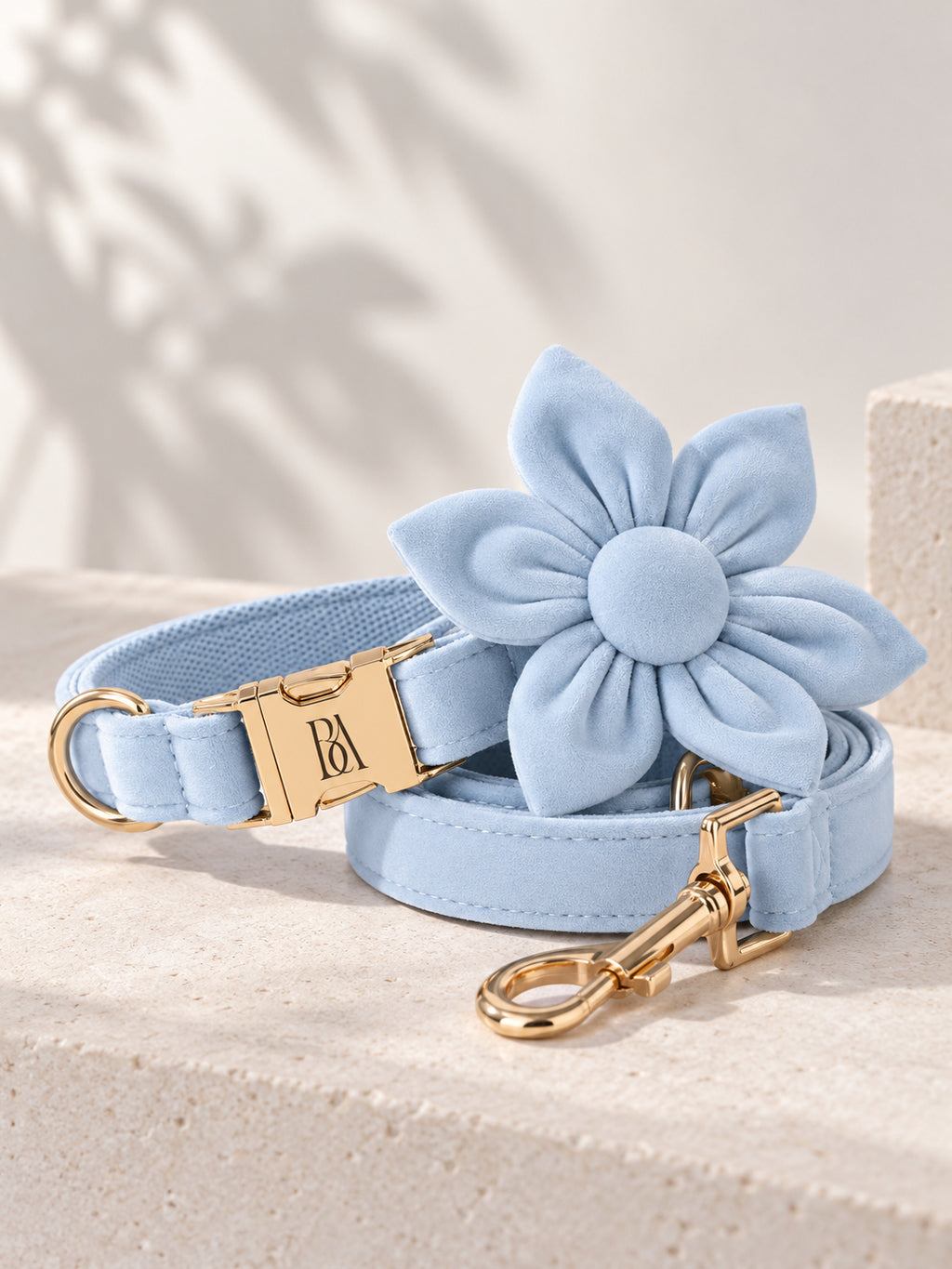 Aqua Baby Blue Velvet Garden Set