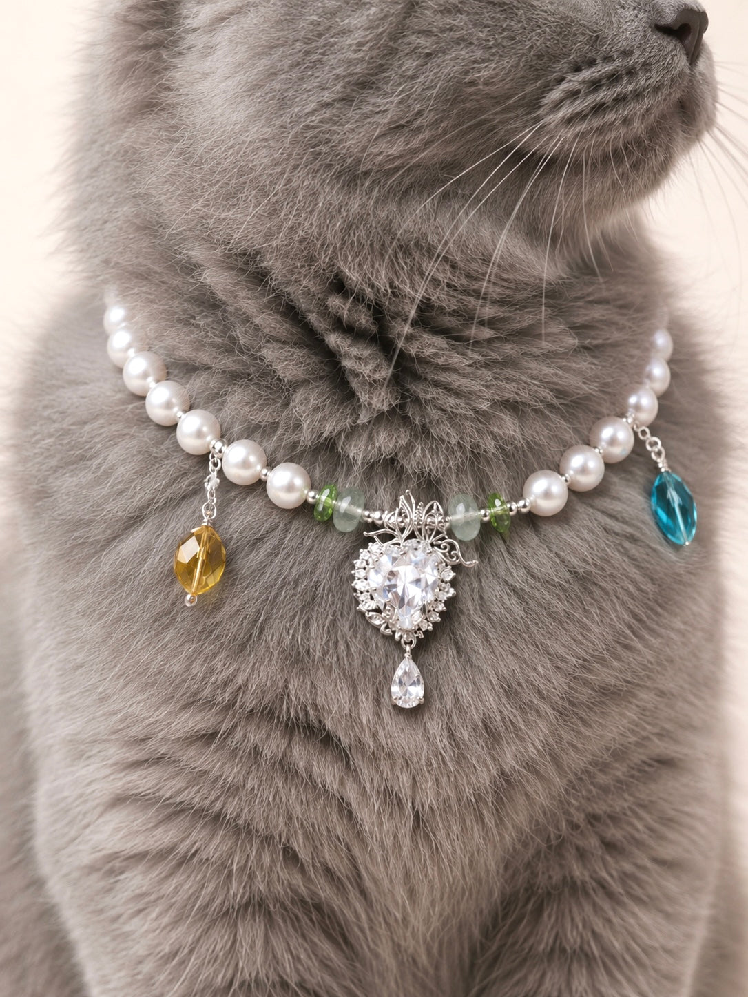 ONDEE | Luxury Pearl Dog Necklace