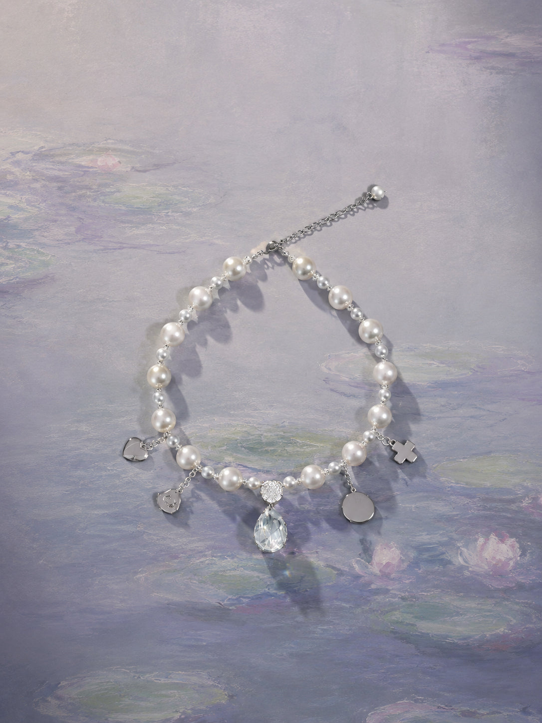 LUMIÈRE | Luxury Pearl Dog Necklace | 28-32CM