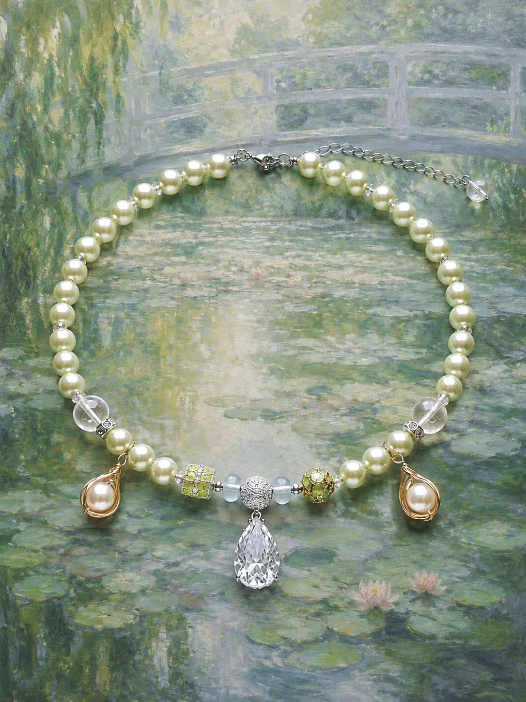 VERDURE | Luxury Pearl Dog Necklace | 35-40CM