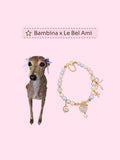 Bambina x Le Bel Ami Pearl Pet Necklace (Pink & Purple💜🩷)