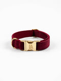 Bordeaux Velvet Pet Collar