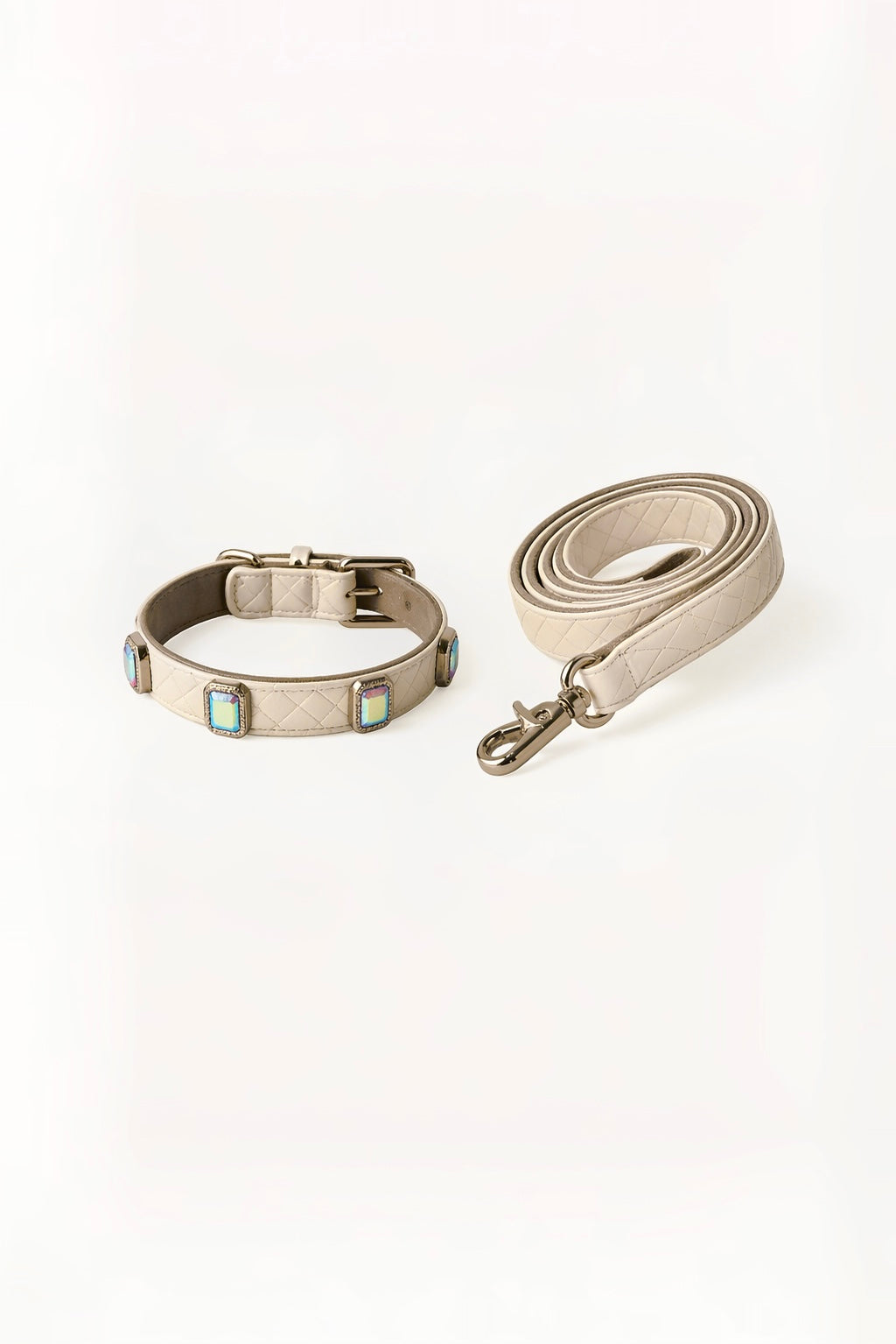 Beige Aurora Baby Collar + Leash