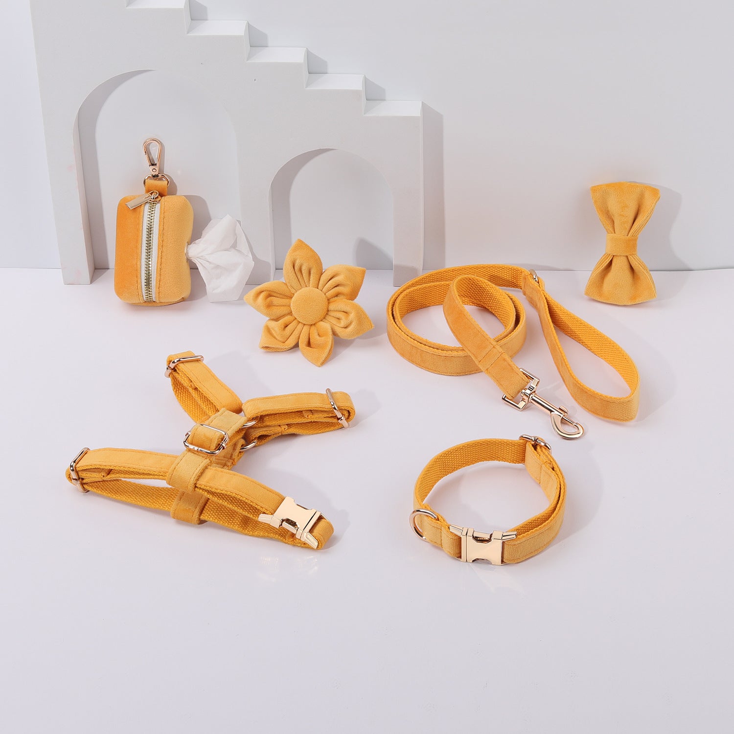 Pumpkin Velvet Garden Set