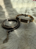 Noir Luxe Gem Collar + Leash